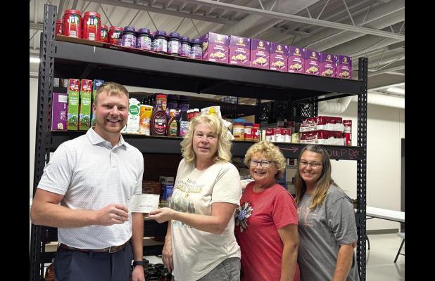 Heritage Cares donates to Wood River Food Pantry
