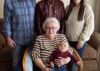 Family gathers for five generation picture