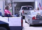 SPS teachers hold parade to spread positivity to students