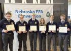 At the 97th State FFA Convention, held in Lincoln Wednesday, April 2 through Friday, April 4, 913 students, including seven members of Centura High School FFA Chapter, were awarded State FFA Degrees, the highest degree bestowed by Nebraska FFA. Centura de