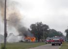 SVFD holds practice burn Saturday morning
