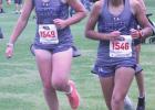Leading the girls team all season has been the duo of Skyler Summers (left) and Mayte Meza, pictured here competing at the district meet in Franklin last week. (—photo by Steve Glenn) Beware state cross country runners, the Bulldogs are coming to compete, again