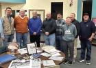 Gathered to celebrate their induction into the Shelton High School Athletic Hall of Fame were 1992-93 basketball team members Jeff Pope, coach Pat Dunklau, coach Ron Blase, Mark Hudson, Matt Gangwish, Scott Holley, Scott Willis, and Nate Schanou. (—phot Gathered to celebrate their induction into the Shelton High School Athletic Hall of Fame were 1992-93 basketball team members Jeff Pope, coach Pat Dunklau, coach Ron Blase, Mark Hudson, Matt Gangwish, Scott Holley, Scott Willis, and Nate Schanou. (—phot