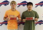 Riley Bergstrom and Ivan Tamayo earned their tickets to the state track and field championships in Omaha on Friday and Saturday. (—courtesy photo)