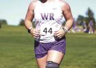 Alyssa Thomas stays on track competing for the Lady Eagles at the Ravenna Invitational. (–photo by Doug Kuskie) Article Image Alt Text