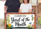 Gibbon’s September Yard of the Month award presented to the Holcombs