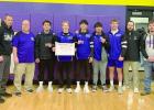 The Wood River wrestling team will send five Eagles to Omaha to wrestling in the state tournament starting today (Thursday). Standing from left to right are coaches Jay Martin and Darin Waddington, wrestlers Bryan Flores, Jace Martin, Jhonny Matias Trejo, Andy Aguilar, and Ikaiah Edgren, and coaches Austin Ruskamp and Wyatt Allan. (—courtesy photo) The Wood River wrestling team will send five Eagles to Omaha to wrestling in the state tournament starting today (Thursday). Standing from left to right are coaches Jay Martin and Darin Waddington, wrestlers Bryan Flores, Jace Martin, Jhonny Matias Trejo,