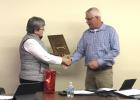 Gibbon Mayor Deb VanMatre awarded Chris Rector a plaque with the Key to the City for his years of service as city administrator at the December 21 regular meeting of the Gibbon City Council. Mr. Rector served as city administrator for twenty years before Article Image Alt Text