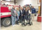 Pictured above are members of the Cairo Rural Volunteer Fire Department, Cairo Community Foundation, and Cairo Sales Tax Committee. Front row, left to right, Mike Lowry, Brook Sautter, Joan Larson, Barb Robertson, and Judy Landers; and back row, Randy Gle Cairo Rural Volunteer Fire Department receives new SCBAs