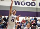 Senior Beau Rohrich gets a layup against Cross County in holiday tournament action. Details from this game will appear in the January 9 issue of the Clipper. (—photo by Doug Kuskie)