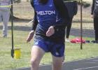 Zach Myers led the Bulldog boys at the Shelton Invitational by taking first place in the high jump, second in the long jump, and second in the 100 meter dash. (–photo by Steve Glenn) Bulldog track and field teams turn in impressive medal count at home invite