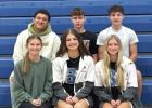 The 2025 Shelton Homecoming candidates are, front row, left to right, queen candidates Jalyn Branson, Erin Gegg, and Parker Lowe; and back row, king candidates Demarion Williams, Drake Power, and Jaxson Ohlman. Coronation will take place after the footbal