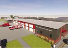 John Lillyman, of Wilkens Construction, presented images of the Gibbon fire hall addition to members of the Gibbon City Council at the council’s regular meeting on Monday, October 17. The projected start date given by BD Construction for work on the fire hall to begin was next spring or early summer, dependent on materials. (–courtesy photo)