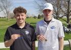 Bulldog golfers Reilly Jensen and Jaxson Ohlman teamed up for a seventh place finish at the Overton Invite last week. (—courtesy photo)