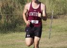Zavery Jensen eyes the finish line while leading the Centura boys cross country team at the Gibbon invite last week. (—photo by Brooke Bly) Jensen leads Centurion harriers at Gibbon Invite