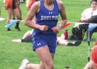Shelton’s Mayte Meza found a pair of ways to qualify for this week’s state track and field meet in Omaha, by winning the 1600 and 3200 meter runs. Meza and the other Shelton state qualifiers will compete at Burke Stadium in Omaha. (–photo by Barb Be Bulldogs ready to storm state championships after district meet