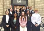 Members of the Gibbon mock trial team are, front row, left to right, Briahna Brehm, Milli Reyes, Kacie Jarmin, and Jeremiah Roberts; middle row, Abbie Miller, Darian Dorsey,and Brooklyn Slone; and back row, Kolby Heikkinen, Luke Olson, Titus Tracy, Odalis GHS mock trial season underway