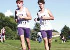 Eagle harriers Jeremy Fehringer (left) and Ismael Ortiz were part of the Eagle cross country team at the Ravenna Invitational. (–photo by Doug Kuskie) Article Image Alt Text