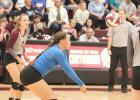 Centura libero Bri Rasmussen sends a perfect pass to her setter in volleyball action last week. (—photo by Jennifer Sokol) Article Image Alt Text
