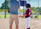 Nathan and Jace at a baseball game.
