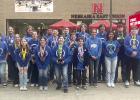 Members of the Gibbon Science Olympiad team competing in the state meet were, front row, left to right, Olivia Piper, Kenzie Ackley, Kasey Ackley, and George Hoffmeister; middle row, Andrew Contreras, Chloe Frerichs, Briella Lambert, Caden Jones, Halyx Do Members of the Gibbon Science Olympiad team competing in the state meet were, front row, left to right, Olivia Piper, Kenzie Ackley, Kasey Ackley, and George Hoffmeister; middle row, Andrew Contreras, Chloe Frerichs, Briella Lambert, Caden Jones, Halyx Do