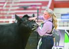 At the Maine-Anjou and Chianina Junior National Show recently held at Fonner Park in Grand Island, Wood River’s Riley Codner earned Fifth Overall Intermediate Maine-Anjou Showman. (—courtesy photo)