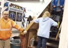 Dannebrog/Boelus EMTs receive stair chair via local donation
