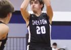 Reilly Jensen puts up a shot in the Bulldogs’ win over Palmer in the Ravenna Holiday Tournament last week. (—photo by Jeanette Branson) Reilly Jensen puts up a shot in the Bulldogs’ win over Palmer in the Ravenna Holiday Tournament last week. (—photo by Jeanette Branson)