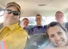 Five members of the Gibbon Volunteer Fire Department responded to a request to help fight fires near Crawford earlier this month. Pictured front, left to right, are Fire Chief Rick Brown, and Stephanie Brown; and back, Trista Cress, Shannon Mitchell, and Gibbon VFD members join other departments fighting Crawford fire