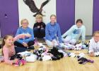 WRES students collect 262 pairs of socks during “Socktober”