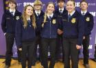 Wood River FFA members competing in the Conduct of Chapter Meeting Contest were, front row, left to right, Hallie Rindone, Tenley Gewecke, and Kaitlyn Johnson; and back row, Alex Real, Briggs Doane, Ismael Villa Ortiz, and Everett Miller. Wood River FFA members competing in the Conduct of Chapter Meeting Contest were, front row, left to right, Hallie Rindone, Tenley Gewecke, and Kaitlyn Johnson; and back row, Alex Real, Briggs Doane, Ismael Villa Ortiz, and Everett Miller.