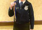 Carlee Mashek earned a bronze medal in extemporaneous speaking at the recent state FFA convention. (–courtesy photo) Article Image Alt Text