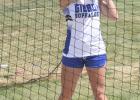 Melany Vasquez prepares for a throw in the discus at last week’s conference meet. The Gibbon track and field teams compete at the District C-8 meet today (Thursday) which begins at 10:00 a.m. at Ord. (–photo by Lynn McBride) Article Image Alt Text
