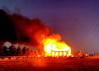 An early morning fire completely destroyed the historic Zion Lutheran Church north of Shelton in December and involved firefighters from Shelton, Gibbon, Wood River, and Ravenna. An early morning fire