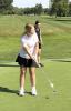 Sophie Schuster watches as her put rolls towards the hole while competing at the St. Paul Invite last Thursday. (—courtesy photo)