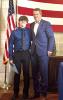 Aidan Richardson (left) recently spoke at Nebraska Governor Jim Pillen’s (right) proclamation event recognizing JAG Nebraska. (—courtesy photo)