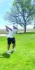 Gibbon senior Jeanmarco Solares is ready to strike the ball during Gibbon Buffalo golf action last week. (—courtesy photo)