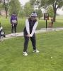 Gibbon’s Jeanmarco Solares tees off at last week’s district meet which was held at Southern Hills Golf Course near Hastings. (–courtesy photo)